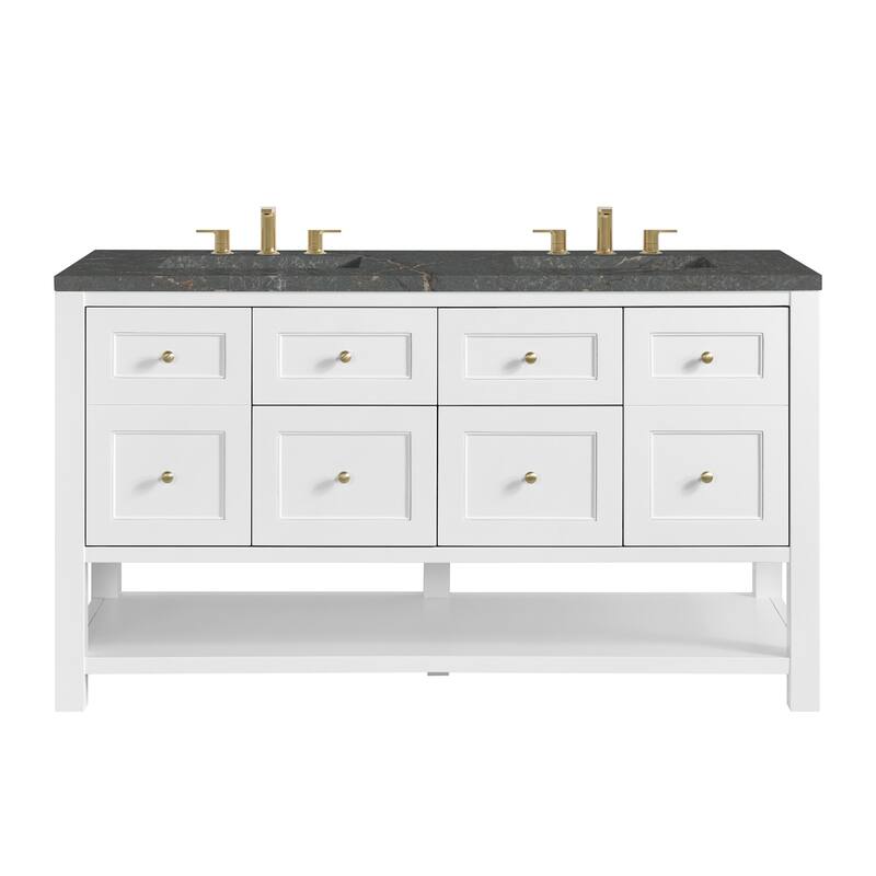 James Martin Vanities 330-V60D-3PBL Breckenridge 60" Free Standing - Bright White - Painted