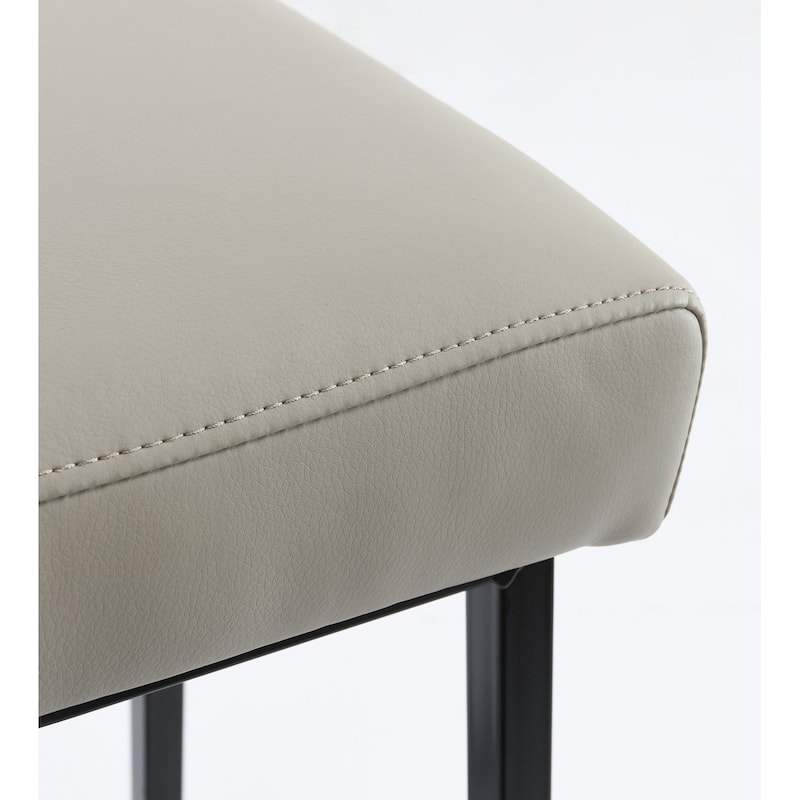 Amber 26" Counter Stool Beige (Set of 2) by Kosas Home - Seat height 26"