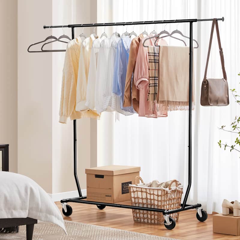 Yaheetech Clothing Garment Rack Commercial Premium Stainless Steel