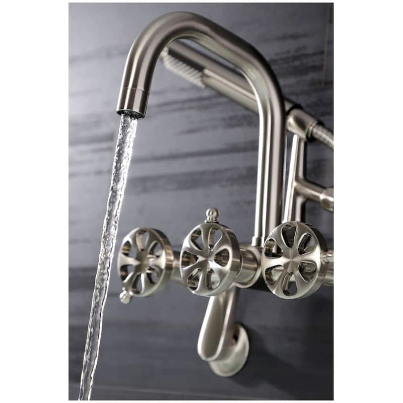 Kingston Brass AE845.RX Belknap Wall Mounted Tub Filler with Built-In