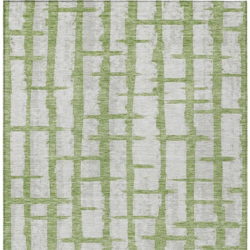 HomeRoots Striped Transitional Rectangle Outdoor Rug