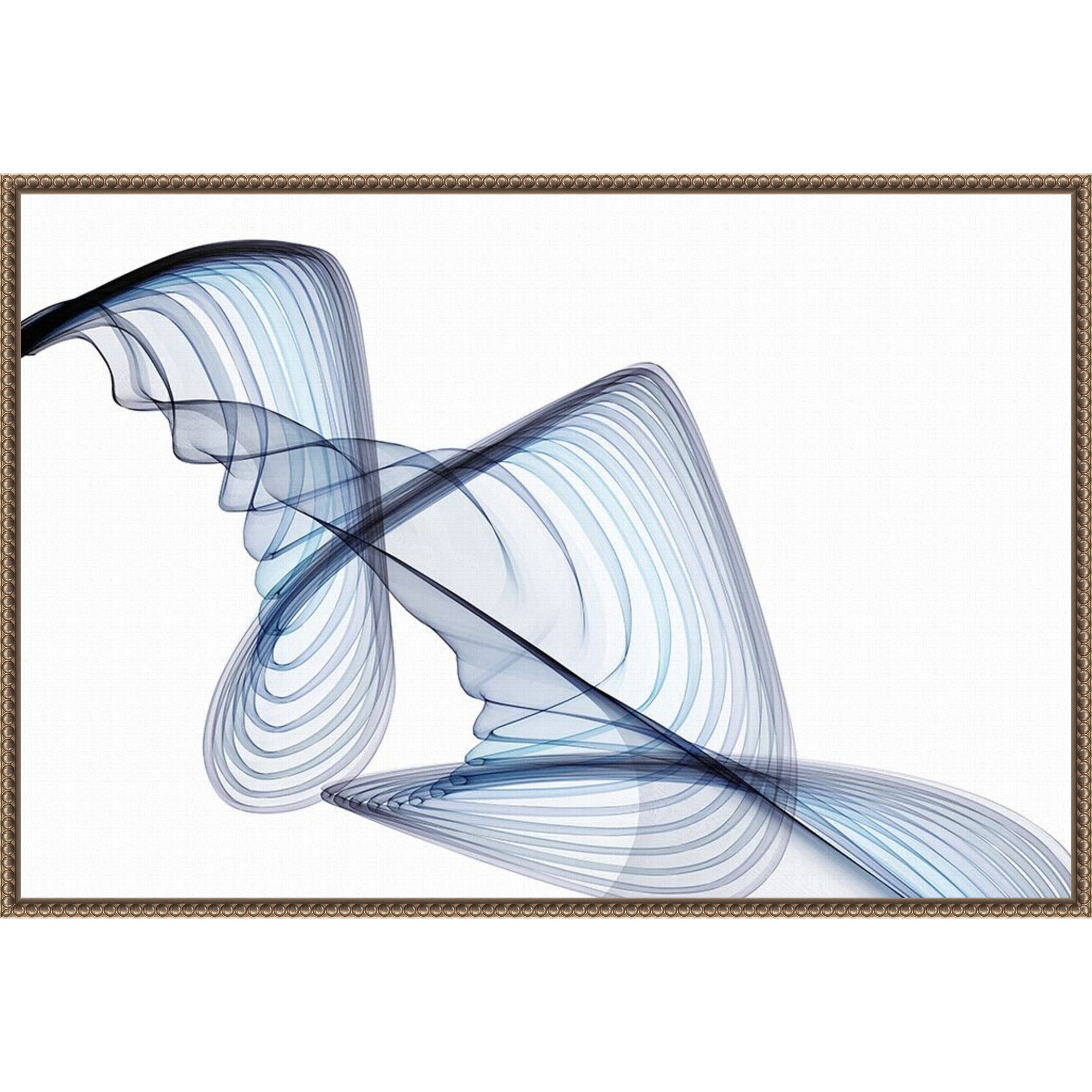 Fickle II by Irena Orlov Framed Canvas Wall Art Print - Sylvie Beaded Bronze