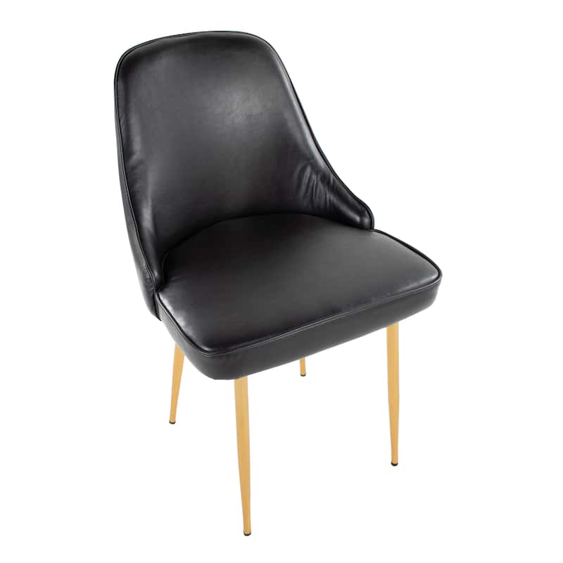 Silver Orchid Naldi Faux Leather Dining Chair - Set of 2