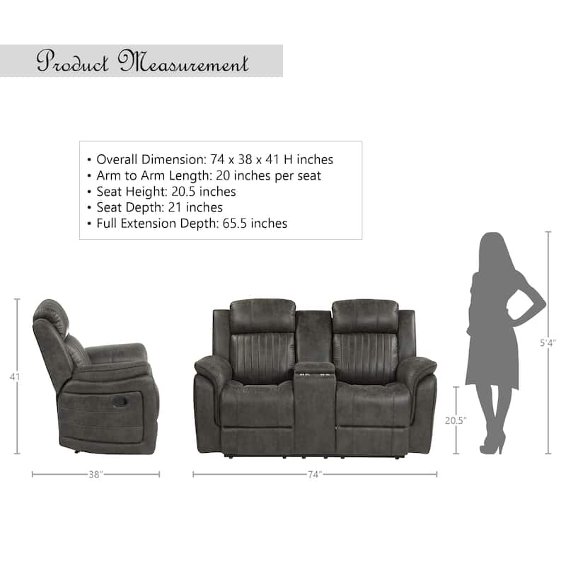 Lonan Double Reclining Loveseat