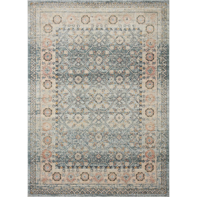 Alexander Home Luxe Shabby Chic Antiqued Distressed Oriental Area Rug