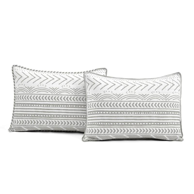 Lush Decor Hygge Geometric Pattern 3-piece Quilt Set