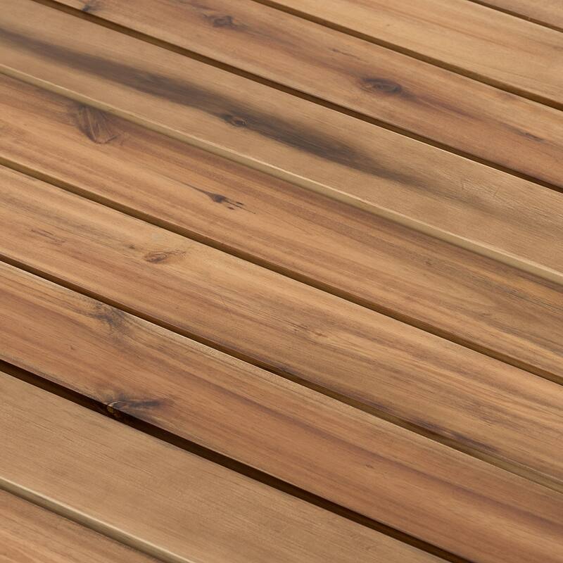 GDFStudio - Durable Solid Acacia Wood Coffee Table