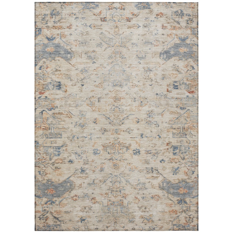 Machine Washable Indoor/ Outdoor Traditional Chelsea Chantille Rug