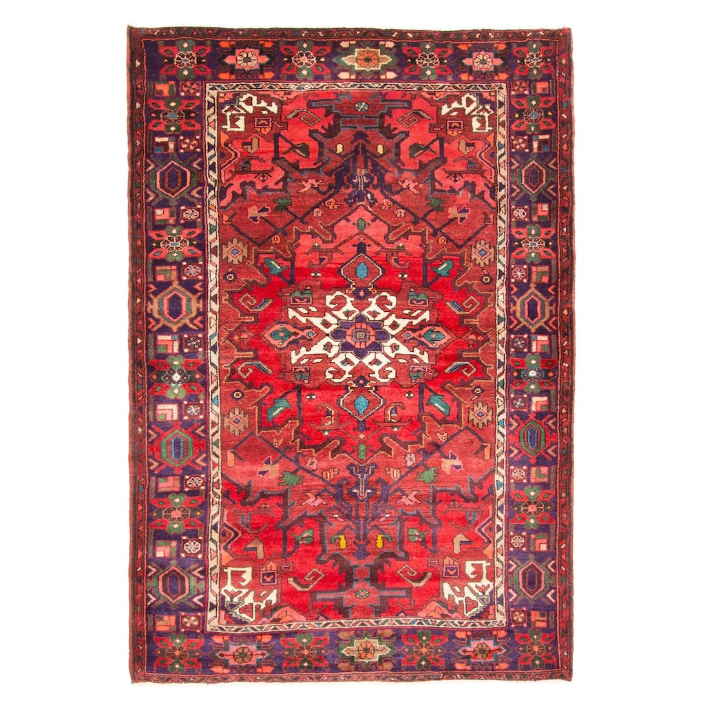 ECARPETGALLERY Hand-knotted Anadol Red Wool Rug - 4'8 x 6'11