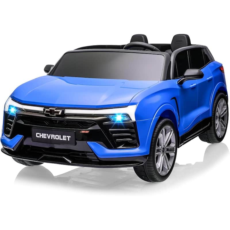 24V Kids Ride on Car 2 Seater, Licensed Chevrolet Blazer Battery Powered Electric Vehicles Car - Blue