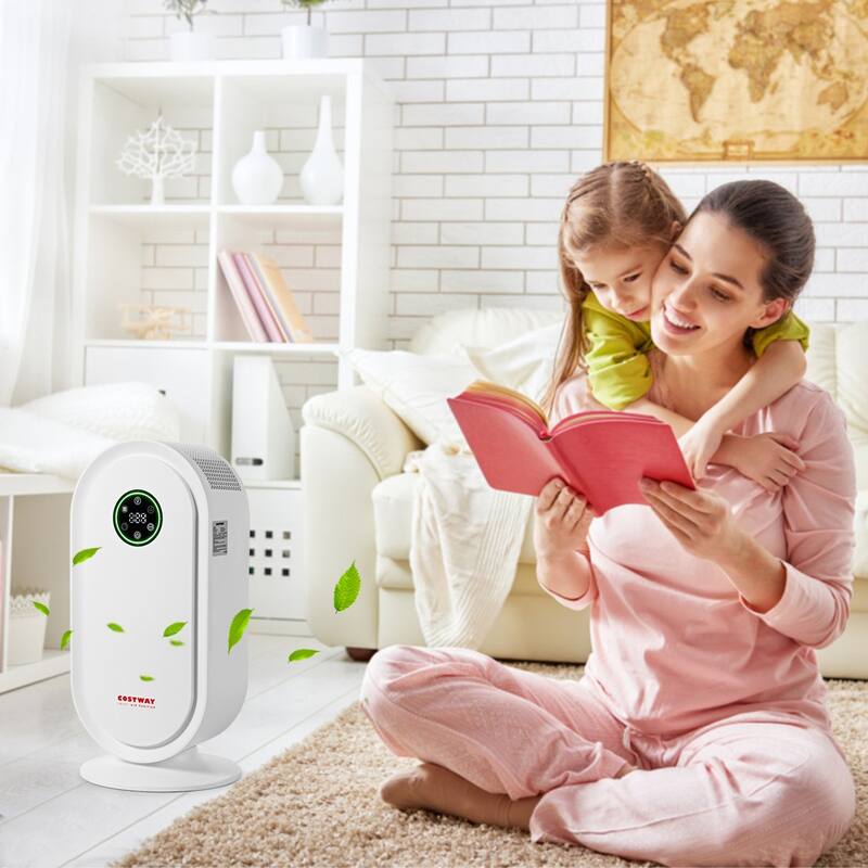 Costway Air Purifier True HEPA Filter Activated Carbon Filter