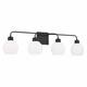 Option Matte Black/ Soft White Glass