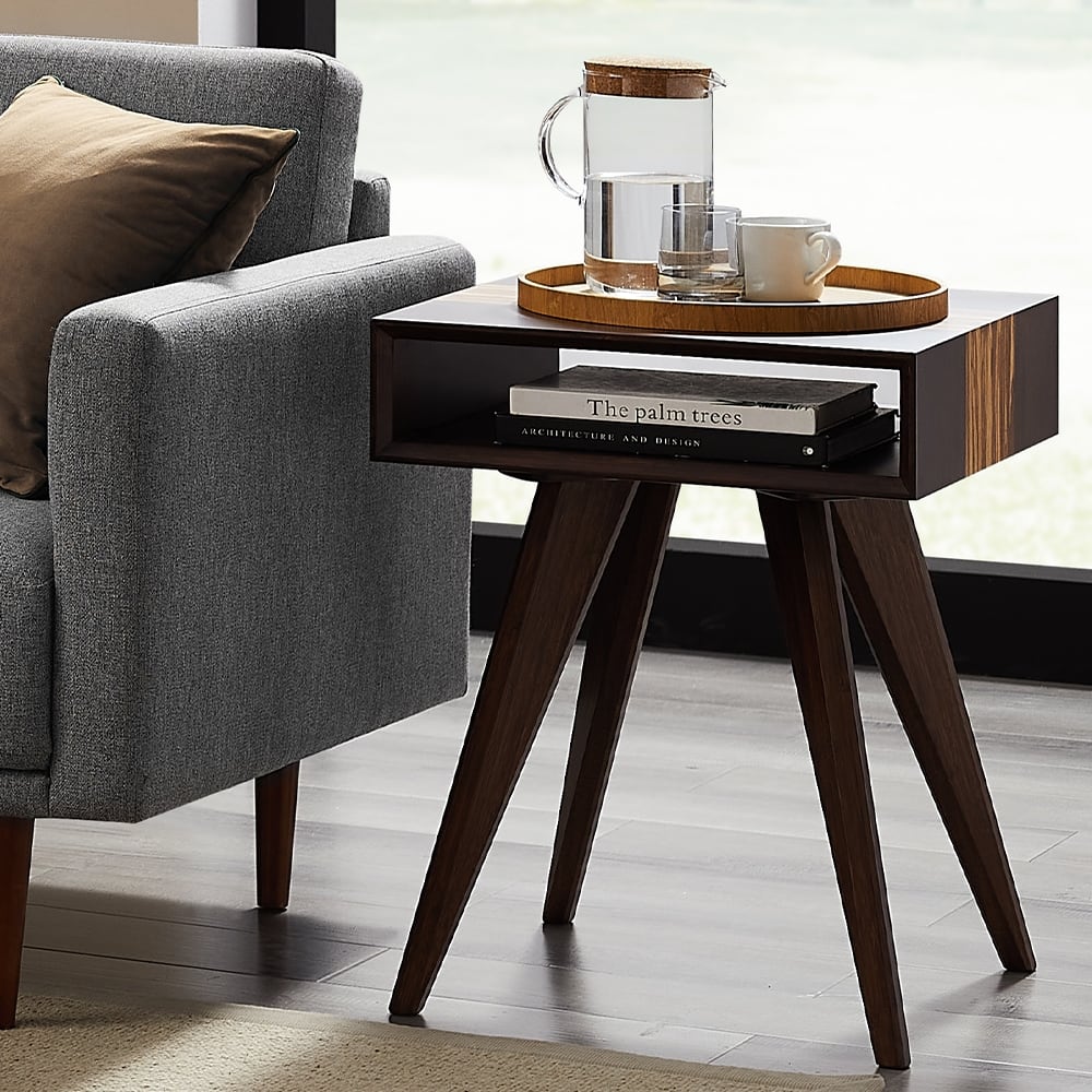 Sarah End Table, Burgundy