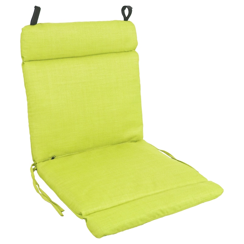 20-inch by 40-inch Outdoor Seat/Back Chair Cushion - 20" x 40" - Lime