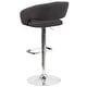 preview thumbnail 70 of 178, Vinyl Adjustable Height Barstool with Rounded Mid-Back