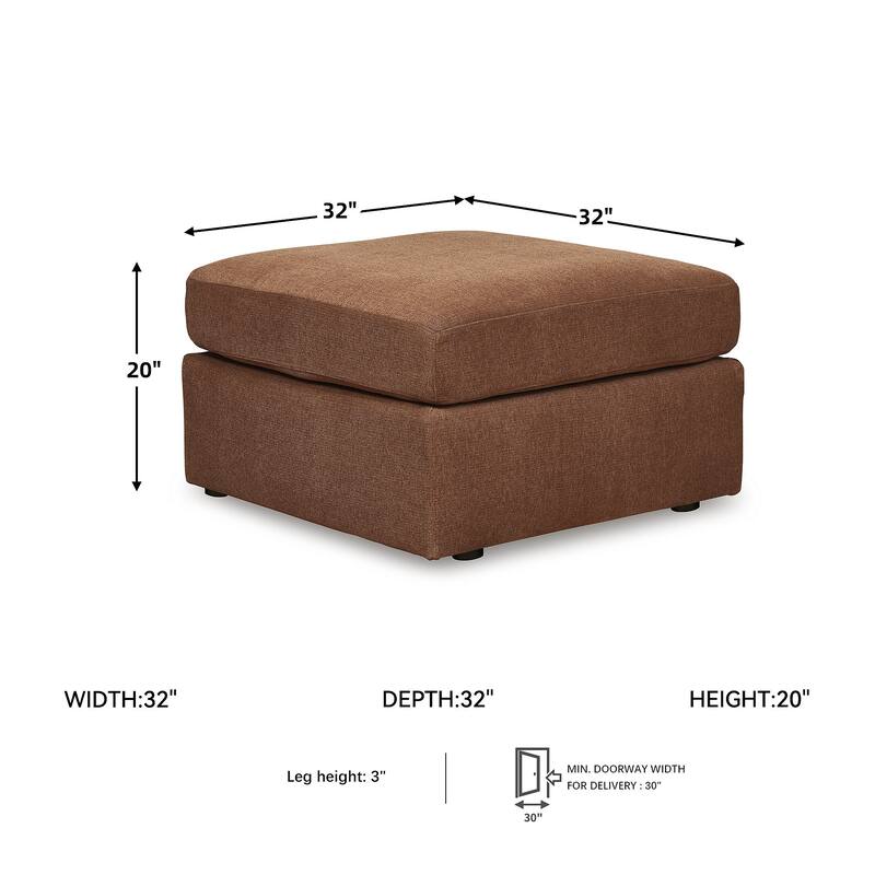 Signature Design by Ashley Modmax Brown Accent Ottoman