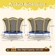 preview thumbnail 3 of 18, 8 Feet Outdoor Unique Flower Shape Trampoline with Enclosure Net Yellow