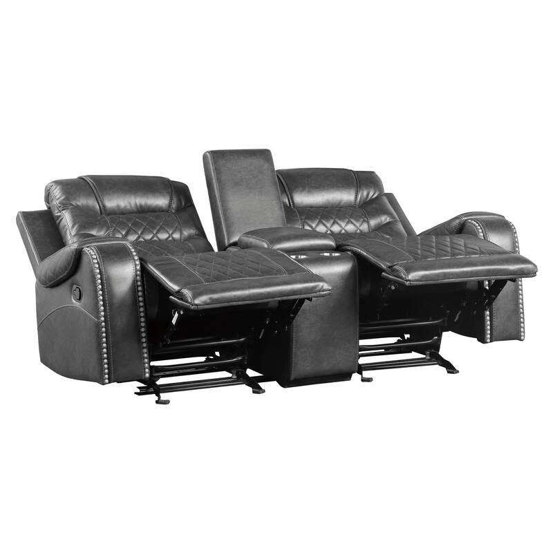 Lenci Double Glider Reclining Loveseat