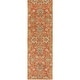 preview thumbnail 101 of 122, Patchway Handmade Classic Floral Wool Area Rug 2' 6" x 8' - Orange - Runner