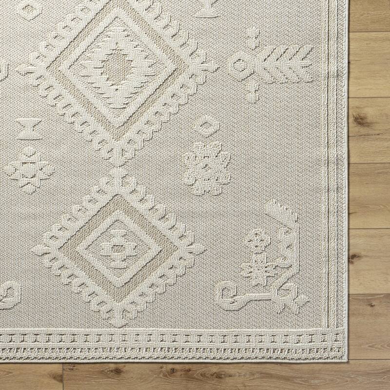 Livabliss Rockport Modern Moroccan Medallion Area Rug
