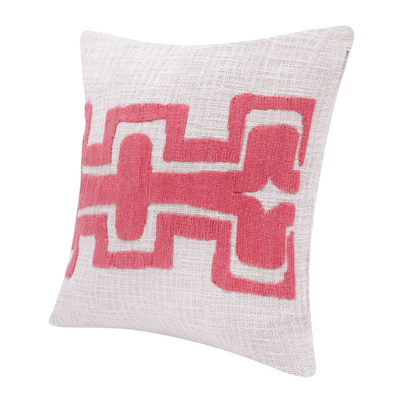 Sevita Geometric Handmade Decorative Throw Pillow