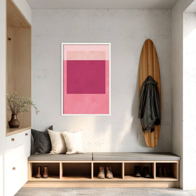 Amanti Art Framed Fabric Pinboard Overlapping geometry 12 by Vitor Costa Printed Bulletin Board
