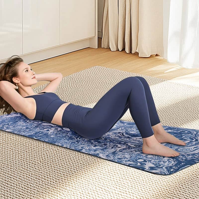72x24" Extra Thick TPE Yoga Mat,Non-Slip Professional for Pilates Home