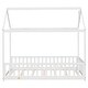 preview thumbnail 12 of 48, Twin Size Solid Wood House Bed with Guardrails for Toddlers