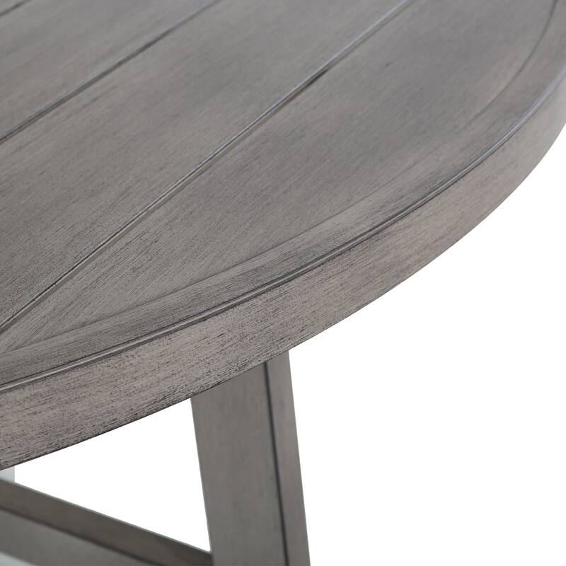 Outdoor Patio Aluminum Round Dining Table - Perfect for 6 Person