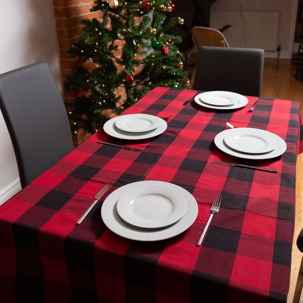 Fabstyles Buffalo Check High Quality Cotton Tablecloth