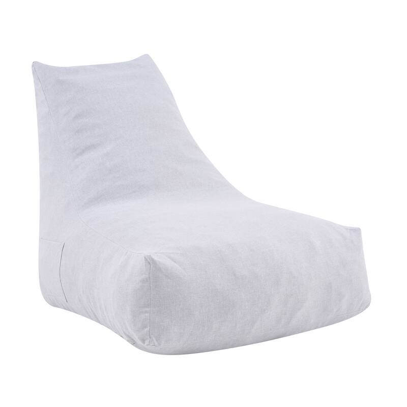 Christopher Knight Home - Lila Outdoor Patio Ergonomic Upholstered Bean Bag Chair with Shredded Foam Filled & Removable Cover