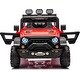 preview thumbnail 26 of 28, 24V Electric Ride on Truck for Kids,Wide Seater Battery Powered Truck with Remote Control, Music,LED Cool Lighting,4WD