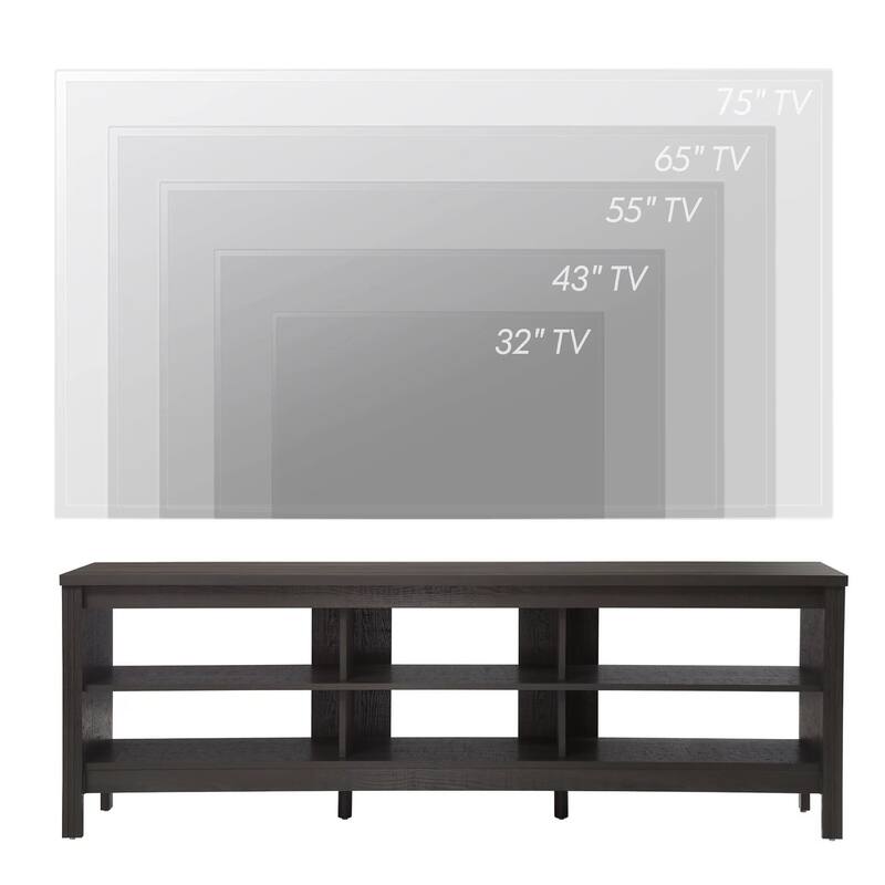 LED TV Stand Wood Entertainment Center