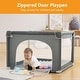 preview thumbnail 4 of 5, Infant 36"x36" 4-Panel Baby Playpen Spacious & Secure Foldable Playard Grey