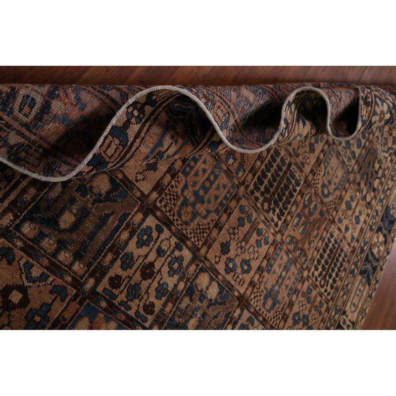 Garden Design Bakhtiari Persian Antique Area Rug Handmade Wool Carpet - 6'8" x 9'10"
