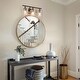 preview thumbnail 2 of 7, 3-Light Modern Bathroom Vanity Light Dimmable Black Gold Glass Wall Sconce - 20" L x 7" W x 7" H