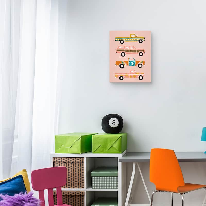 Retro Roads Canvas Art Print