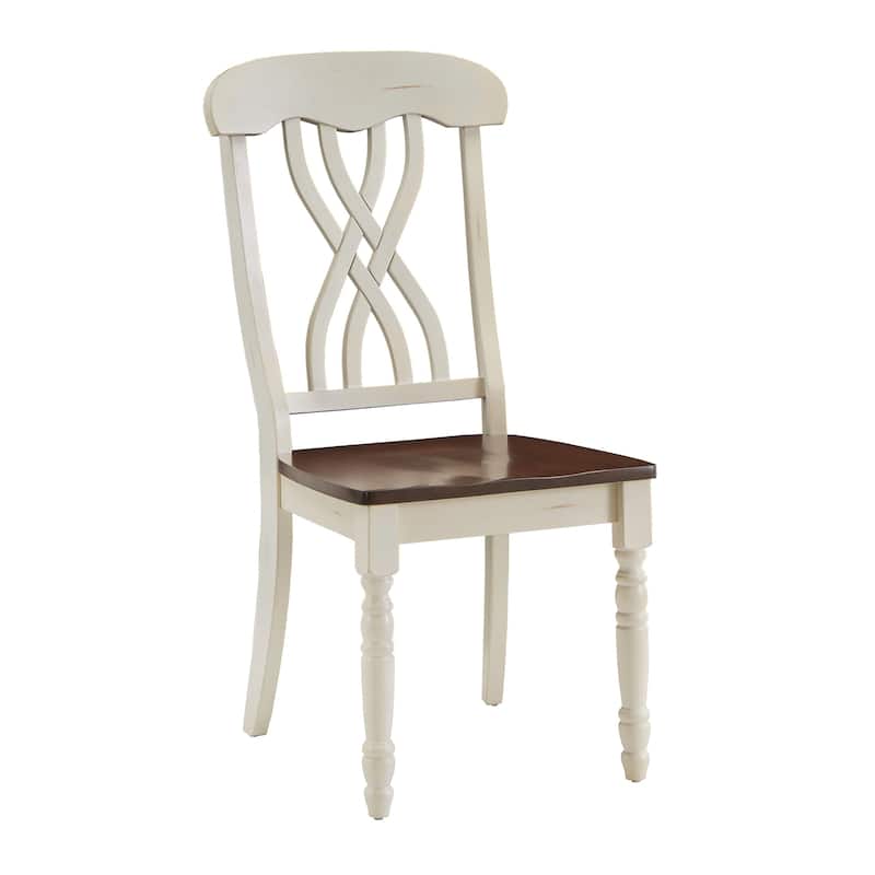 Mackenzie Country Style Two-tone Dining Chairs (Set of 2) by iNSPIRE Q Classic