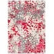 preview thumbnail 80 of 106, SAFAVIEH Monaco Shiloh Boho Abstract Modern Watercolor Area Rug 6'7" x 9'2" - Grey/Fuchsia - Rectangle