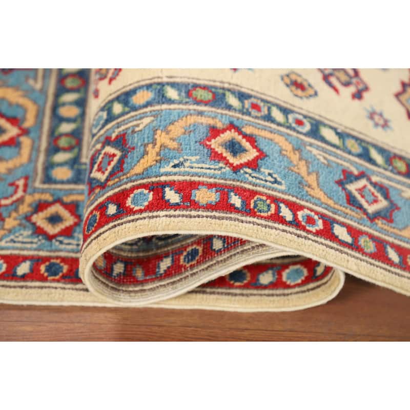 Kazak Oriental Accent Rug Hand-Knotted Wool Carpet - 3'3" x 4'10"