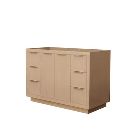 Maroni 48-Inch Light Straw Single Vanity, No Countertop, No Sink