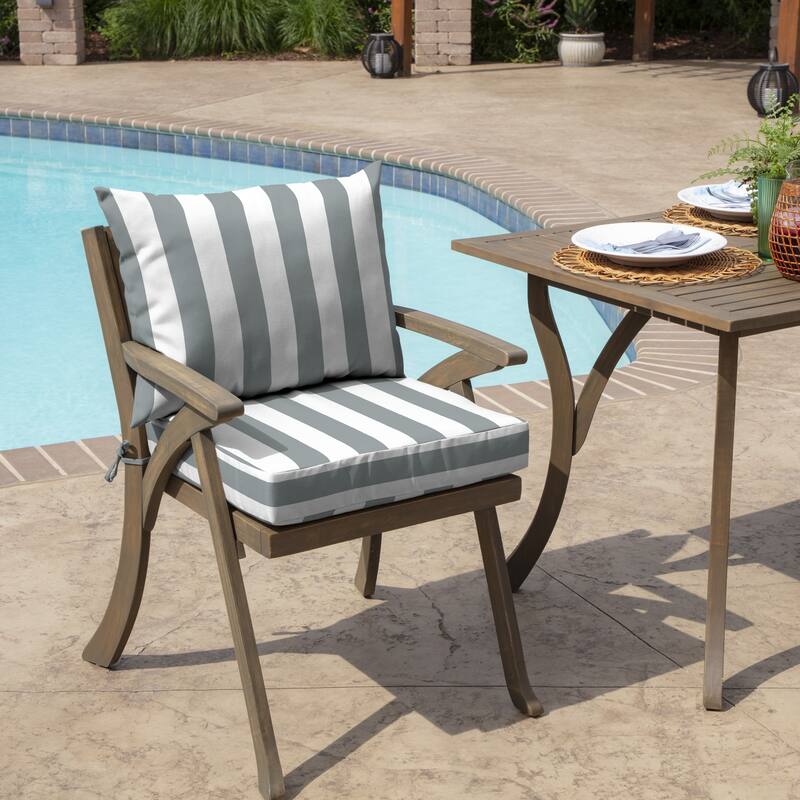 ARDEN Outdoor 21 x 21 in. Dining Chair Cushion Set