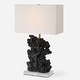 preview thumbnail 1 of 8, Uttermost Basalt Black Stone Table Lamp - 27.25" H X 17" W X 10" D