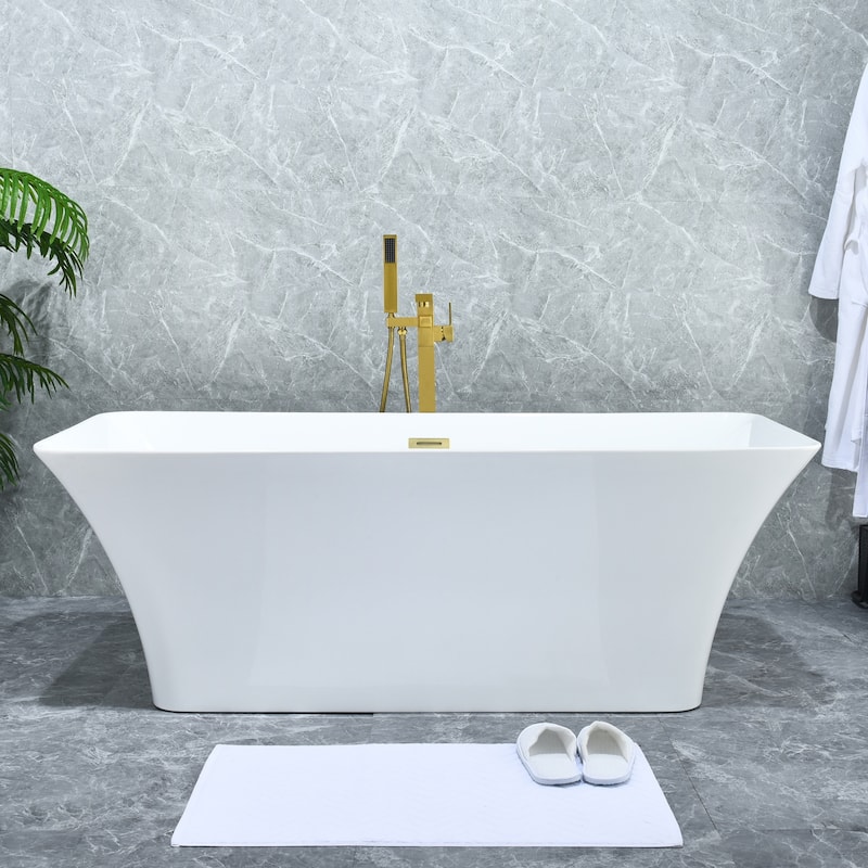 Altair Campia Single Lever Handle Freestanding Floor Mounted Tub Filler with Handshower