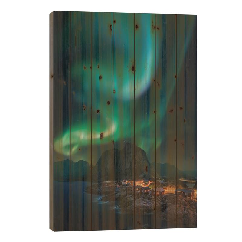 Rise Up Print On Wood by Carlos F. Turienzo - Multi-Color - 26x18x1.5