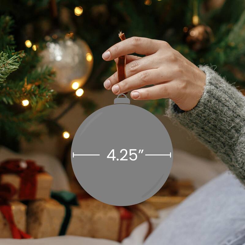 4.25" Green Yarn Ball Hanging Christmas Ornament