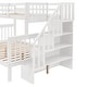preview thumbnail 36 of 52, Modern Twin over Full Bunk Bed With Drawer,Storage And Guard Rail,Solid Construction for Kids