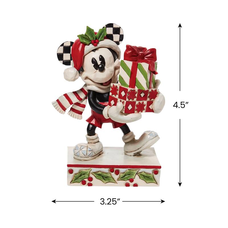 Dept 56 Mickey with Stacked Presents Christmas Figure