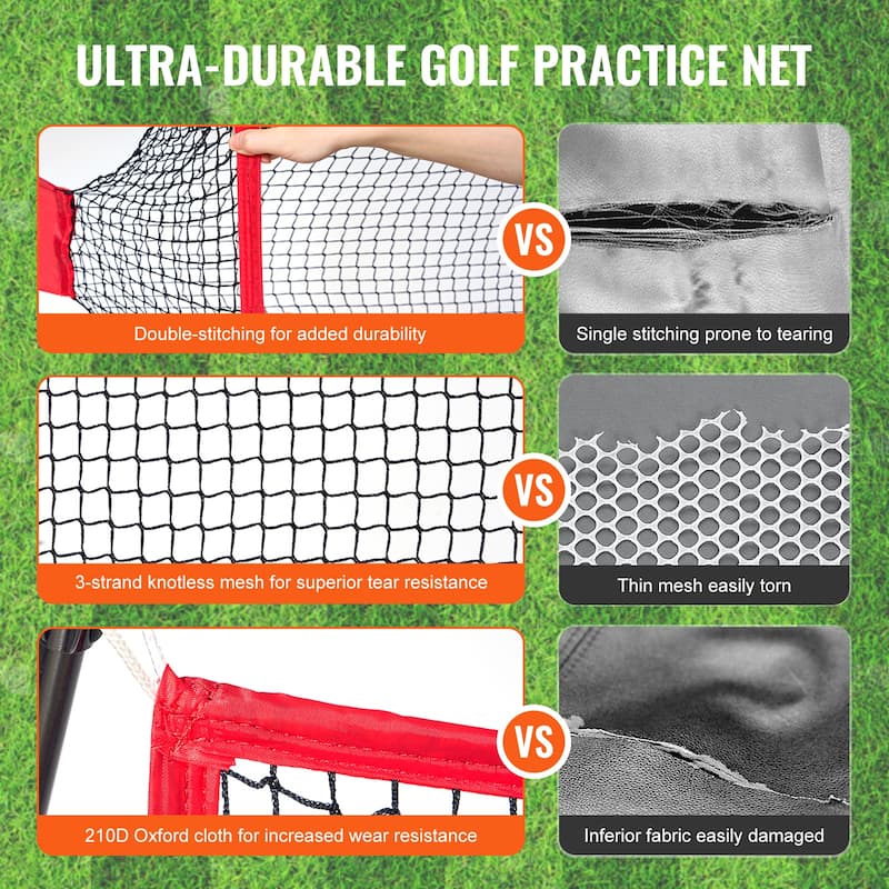 Golf Practice Hitting Net, Huge Personal Driving Range for Indoor or Outdoor Use, Portable Home Golf Aid Net