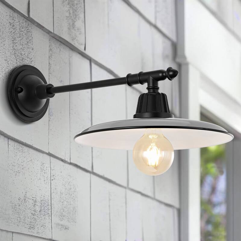 Jasper 12" Farmhouse Indoor/Outdoor LED Victorian Arm Sconce